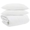vidaXL Set di Piumoni con cuscino 3 pz Bianco Piuma d'anatra