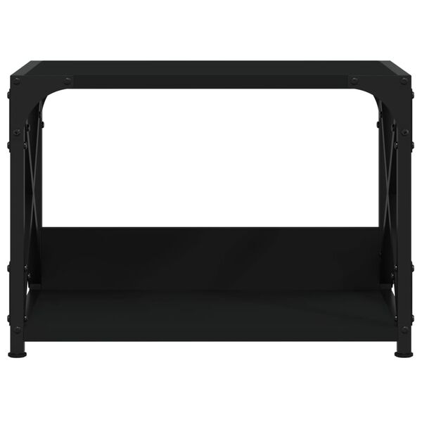 vidaXL Supporto per Stampante 2 Livelli Nero 44x26x31,5 cm Multistrato