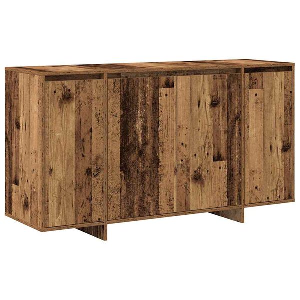 vidaXL Credenza Legno vecchio 135 x 41 x 75 cm Legno multistrato