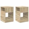 vidaXL Tavolino 2 pz Rovere Sonoma 30,5 x 30 x 45 cm