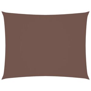 vidaXL Parasole a Vela Oxford Rettangolare 2,5x3,5 m Marrone