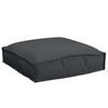 vidaXL Cuscino 4 pcs Nero 40 x 40 x 8 cm Tessuto Oxford