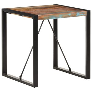 vidaXL Tavolo da Pranzo 70x70x75 cm in Legno Massello di Recupero