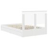 vidaXL Letto con Contenitore Bianco 120 x 200 cm Legno multistrato