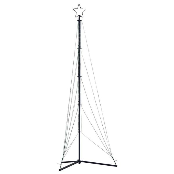 vidaXL Albero di Natale a LED 525 LED Bianco Caldo 302 cm