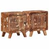 vidaXL Comodini 2pz 40x32x46 cm in Legno Massello di Recupero