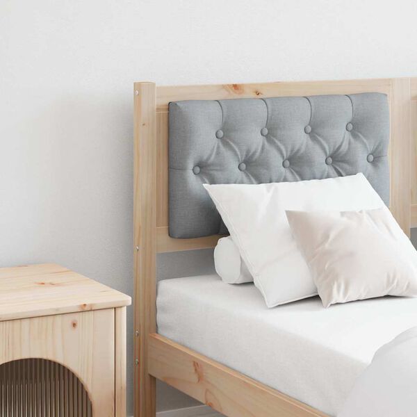 vidaXL Testiera Marrone e grigio chiaro 150 cm Legno di pino massello