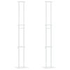 vidaXL Espositori per Fiere 2 pz Bianco 30 x 23,5 x 210 cm Acciaio
