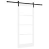 vidaXL Porta scorrevole ORKDAL Bianco e Nero 93 x 211 cm