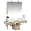 vidaXL Set di Armadi da Bagno 4 pz Rovere Sonoma Legno ingegnerizzato