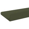 vidaXL Mensola sospesa 2 pcs Verde oliva 40 x 9 x 2,5 cm Acciaio