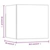 vidaXL Armadietti TV a Parete 8 pz Rovere Fumo 30,5x30x30 cm