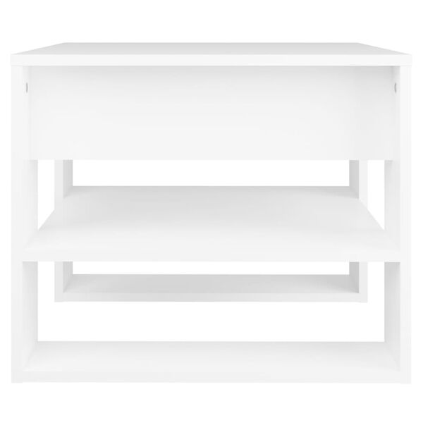 vidaXL Tavolino da Salotto Bianco 55,5x55x45 cm in Legno Multistrato