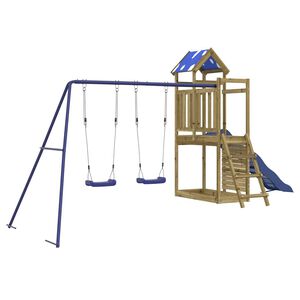 vidaXL Set da Gioco da Esterno in Legno di Pino Impregnato