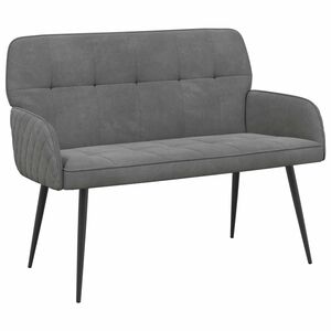 vidaXL Divano a 2 posti con gambe in metallo 2 posto Grigio Scuro