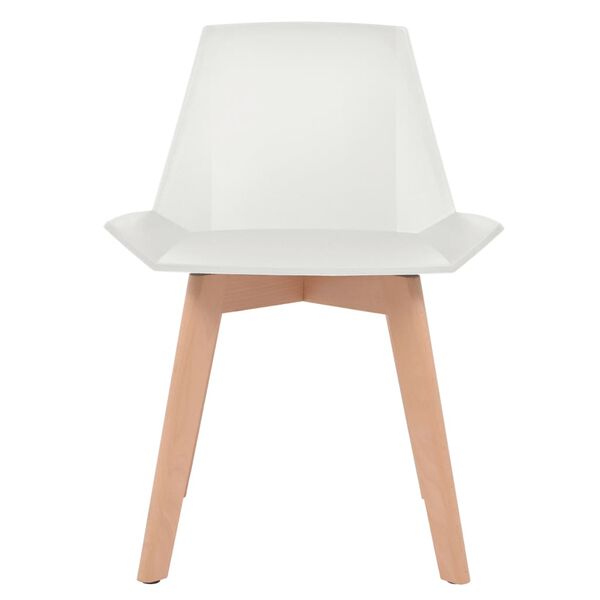 vidaXL Sedie da Pranzo 4 pz Bianche in Plastica