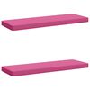 vidaXL Cuscini per Panchina a 2 Pezzi VUGHT 2 pz 100% Poliestere Rosa