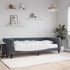 vidaXL Divano Letto con Materasso Grigio Scuro 100x200 cm in Velluto