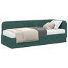 vidaXL Cornice del letto ad angolo Verde Scuro 80 x 200 cm Velluto