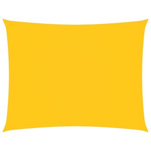 vidaXL Parasole a Vela Oxford Rettangolare 3,5x5 m Gialla