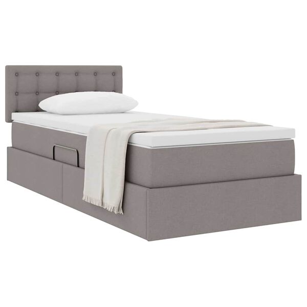 vidaXL Letto con contenitore e materasso Talpa 90 x 190 cm