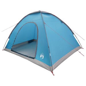 vidaXL Tenda da campeggio 4 persona Blu