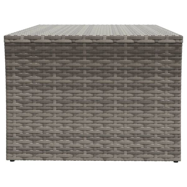 vidaXL Tavolino Grigio 100x50x40 cm in Polyrattan
