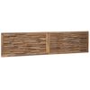 vidaXL Testiera del letto Naturale Legno di teak solido