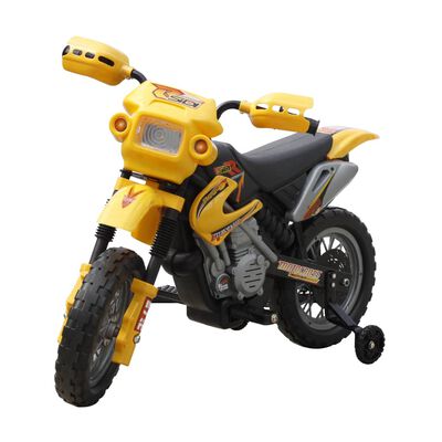 vidaXL Moto per Bambini Gialla e Nera