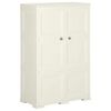 vidaXL Armadietto in Plastica 79x43x125 cm Effetto Legno Vaniglia