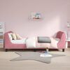 vidaXL Struttura letto bambini con testata Rosa 80 x 200 cm Velluto