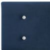 vidaXL Letto con Materasso Memory Foam Blu Velluto 180x200 cm