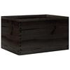 vidaXL Scatola in Legno con Manici Nera 40x30x23 cm in Legno di Pino