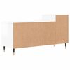 vidaXL Mobile Porta TV Bianco Lucido 100x35x55 cm in Legno Multistrato