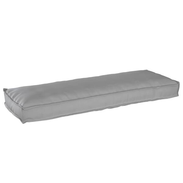 vidaXL Cuscino per panca pallet Grigio 120 x 40 x 8 cm Tessuto Oxford