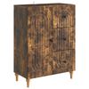 vidaXL Credenza Rovere Fumo 66 x 34,5 x 90 cm Legno ingegnerizzato
