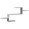 vidaXL Scaffale a Muro Grigio Cemento 104x15x49 cm in Truciolato