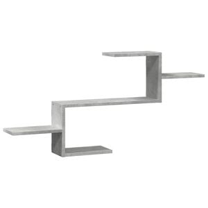 vidaXL Scaffale a Muro Grigio Cemento 104x15x49 cm in Truciolato