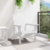 vidaXL Sedia Adirondack Bianco 74 x 82 x 92cm HDPE