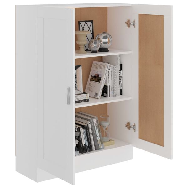 vidaXL Libreria Bianca 82,5x30,5x115 cm in Legno Multistrato