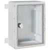 vidaXL Armadio di Controllo Grigio 32 x 15 x 35 cm Plastica ABS