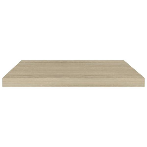 vidaXL Scaffali a Parete 4 pz Rovere 60x23,5x3,8 cm in MDF