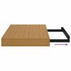 vidaXL Scaffale da parete 2 pcs Beige 40 x 23,5 x 4 cm