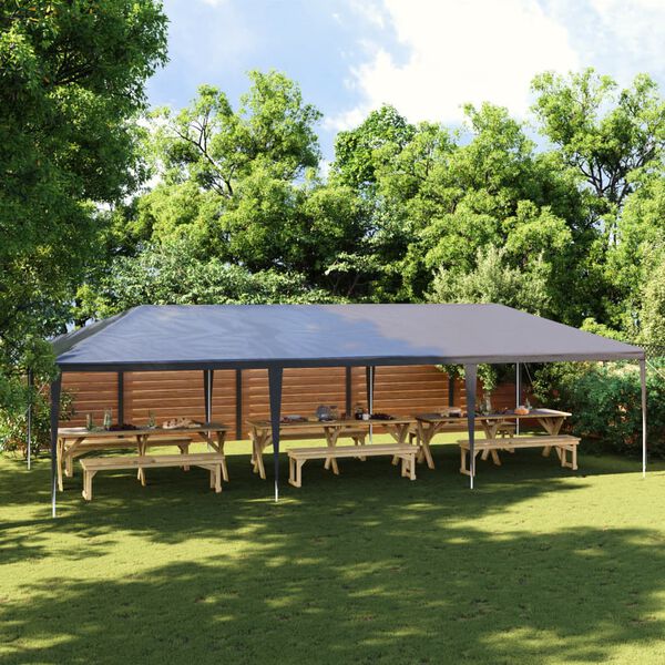 vidaXL Gazebo Professionale 4x9 m Antracite 90 g/m&sup2;