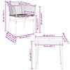 vidaXL Set da Pranzo da Giardino 5pz Polyrattan Vetro