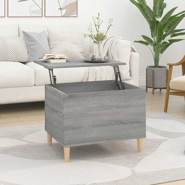 vidaXL Tavolino Salotto Grigio Sonoma 60x44,5x45 cm Legno Multistrato
