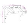 vidaXL Tettoia per Porta d'Ingresso 150x100x100 cm in Legno di Pino