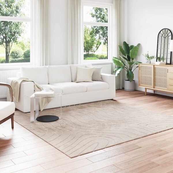 vidaXL Tappeti per area Quadrato PALMERAS Beige 240 x 240 cm