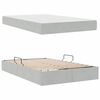 vidaXL Letto con contenitore e materasso Grigio chiaro 120 x 200 cm