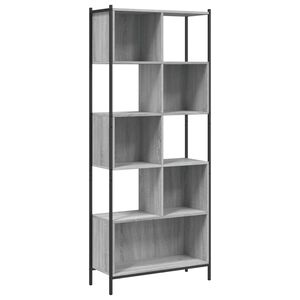 vidaXL Libreria Grigio Sonoma 72x28x172 cm in Legno Multistrato